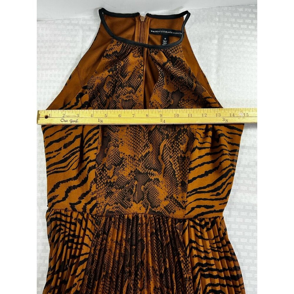 White House Black Market Maxi Sleevless Dress Women’s‎ Size Zero - Picture 5 of 11